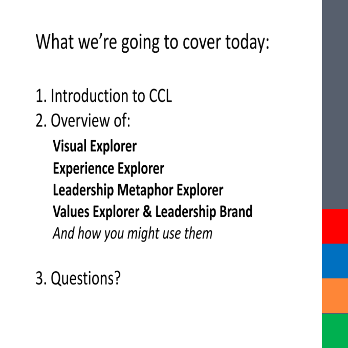 CCL Experience Explorer Facilitator Set