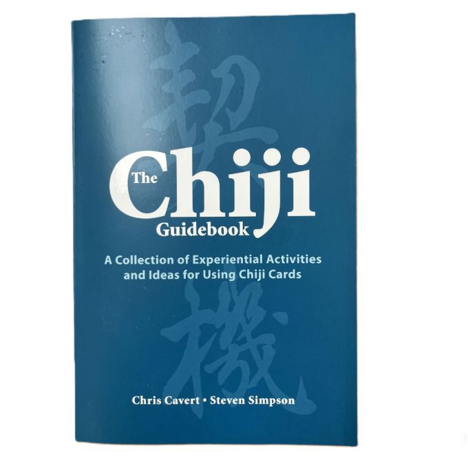 Blue book titled 'The Chiji Guidebook' on a white background