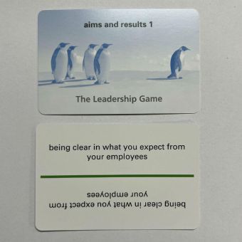 Aims & Results Leadership Game Example