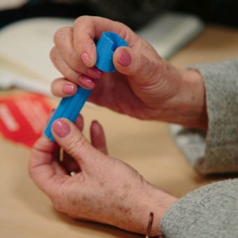 Client using the Mystery Object activity 