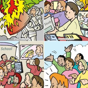 Images of Resilience in Education cartoon sample