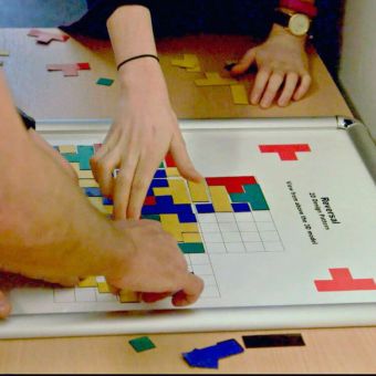 Gameplay close up for Reversal experiential learning activity
