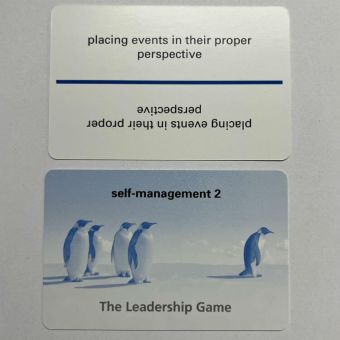 Self Management Leadership Game Card Example