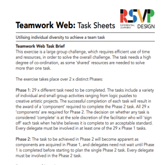 Teamwork Web - Activity Brief Sample