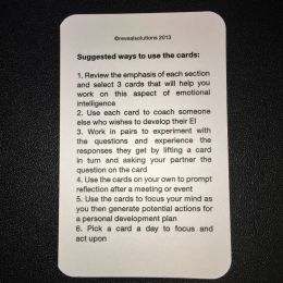 Developing Emotional Intelligence Coaching Card Suggested Uses